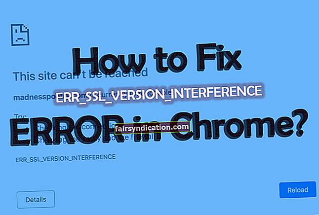 Kā pārlūkā Chrome novērst kļūdu ERR SSL VERSION INTERFERENCE?