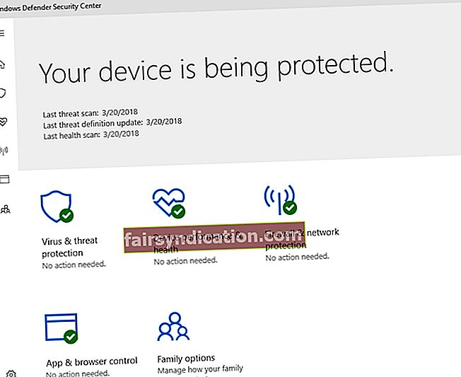 Windows Defender inclou el vostre sistema operatiu i el manté segur