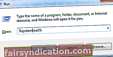 Com obrir la carpeta root de sistema a Windows 10?