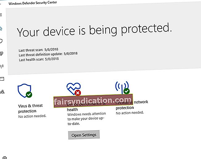Windows Defender ir paredzēts ļaundabīgo programmu novēršanai.