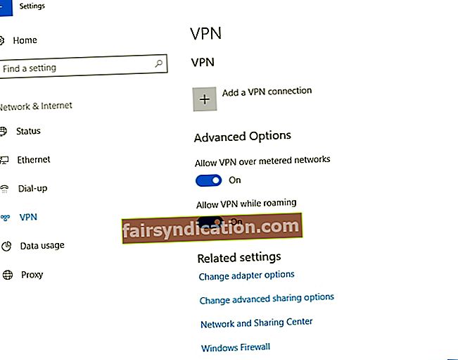 క్లయింట్ మరియు సర్వర్-సైడ్ VPN లోపం 800 ను పరిష్కరించడానికి మీ VPN సెట్టింగులను తనిఖీ చేయండి